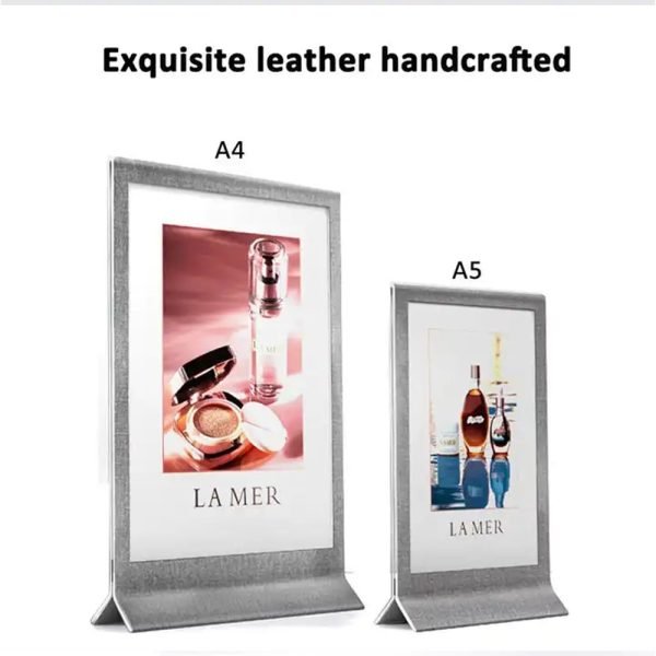 Tabletop Poster Frame Acrylic Leather