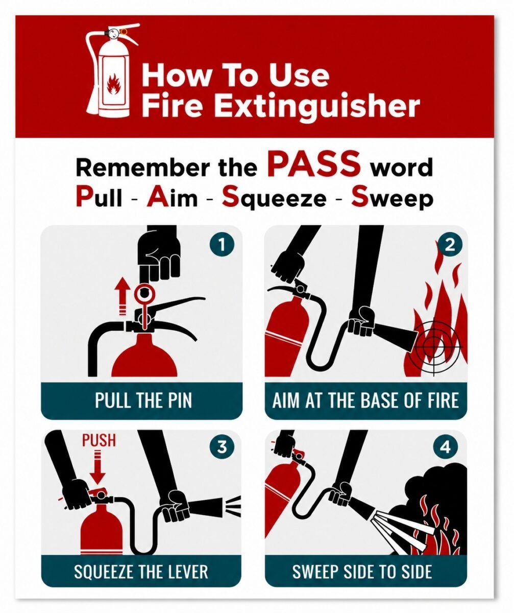 How to Use Fire Extinguisher Sign